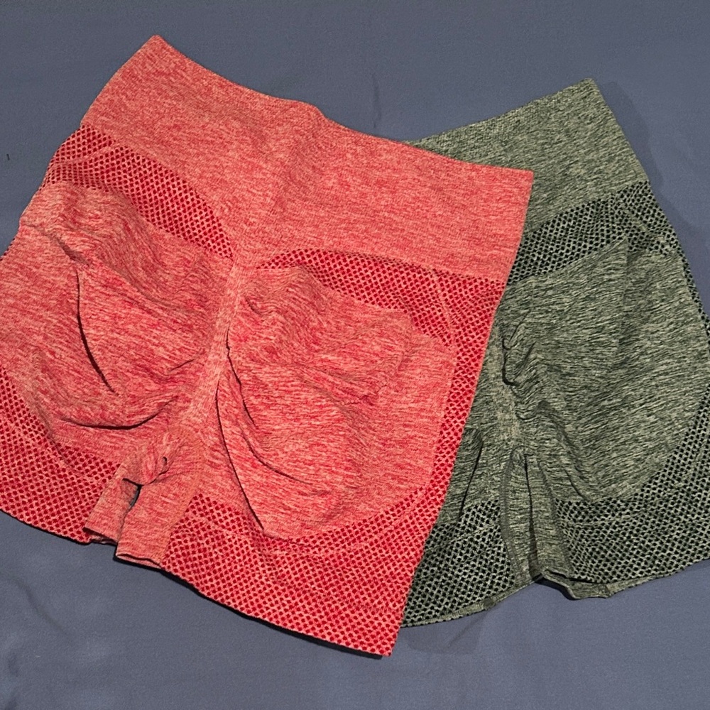 Stylish Women's Shorts - Pink and Gray